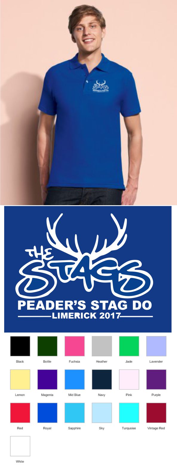 Stag Do Embroidered Polo shirt
